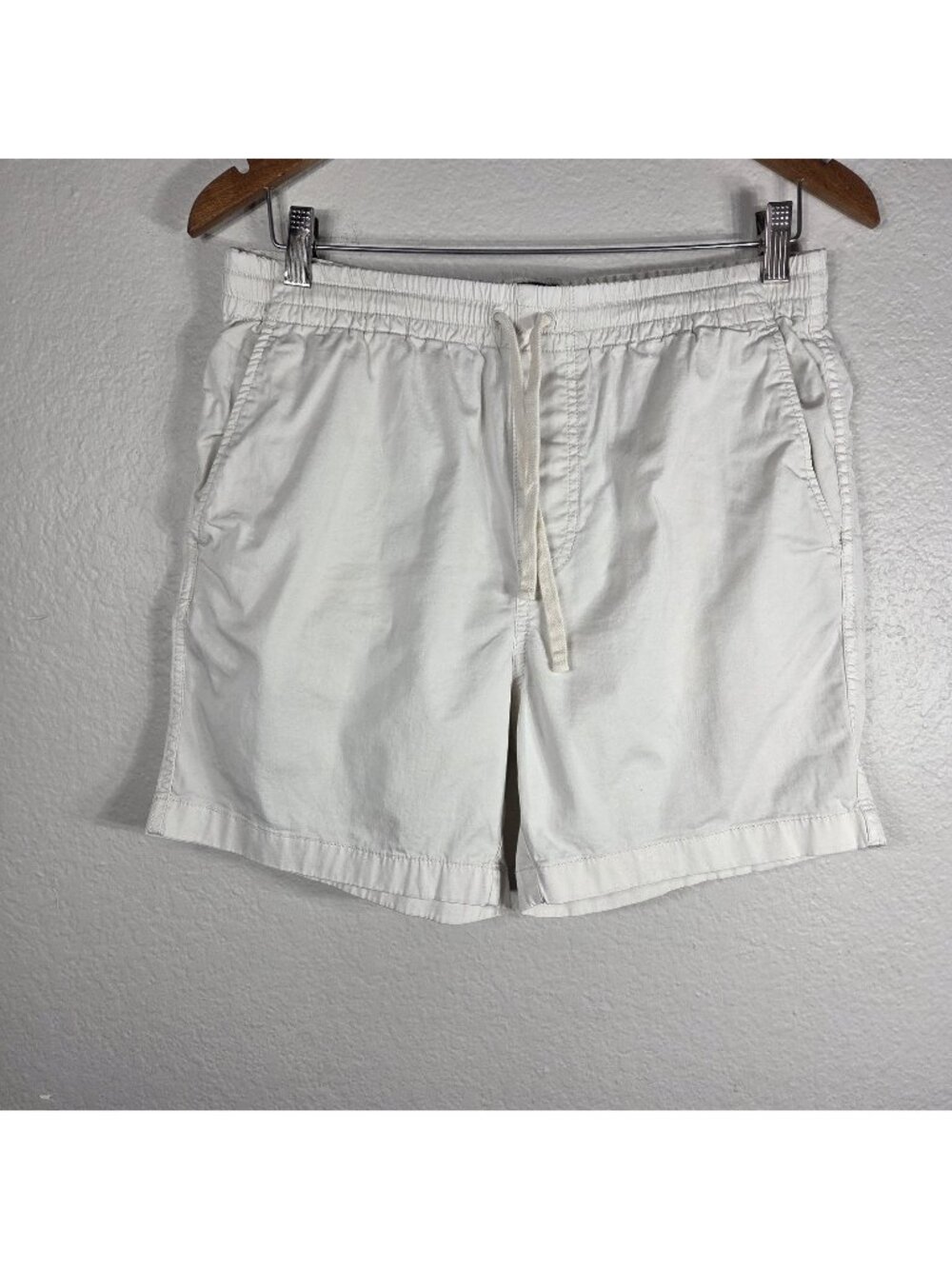 J. Crew White Drawstring Cotton Shorts